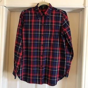 Women’s Lauren Jeans Company cotton plaid shirt, M